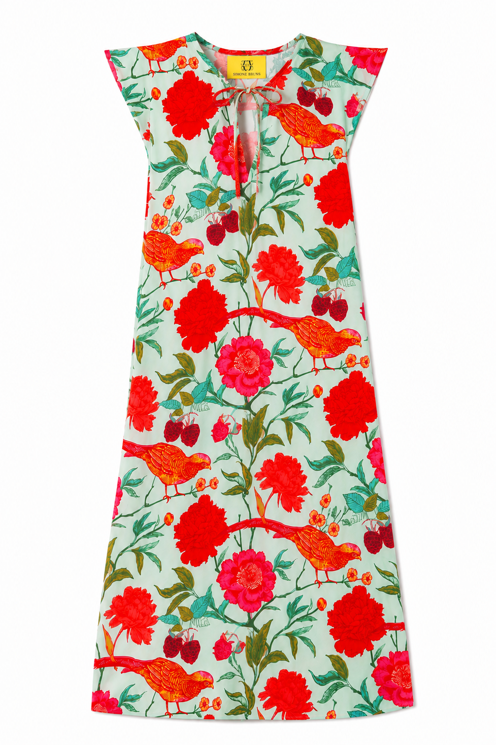 BIRD PARADISE KIMI DRESS - MINT