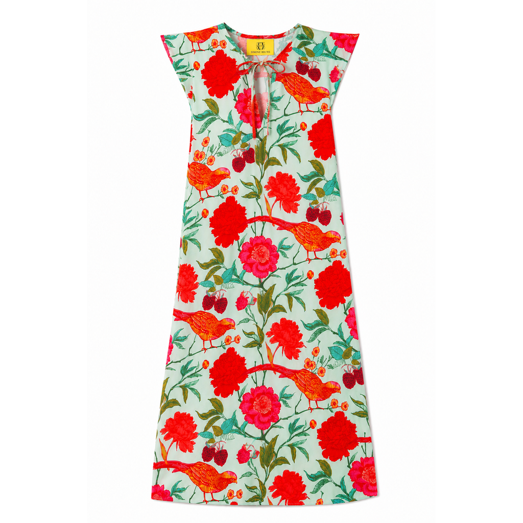 BIRD PARADISE KIMI DRESS - MINT