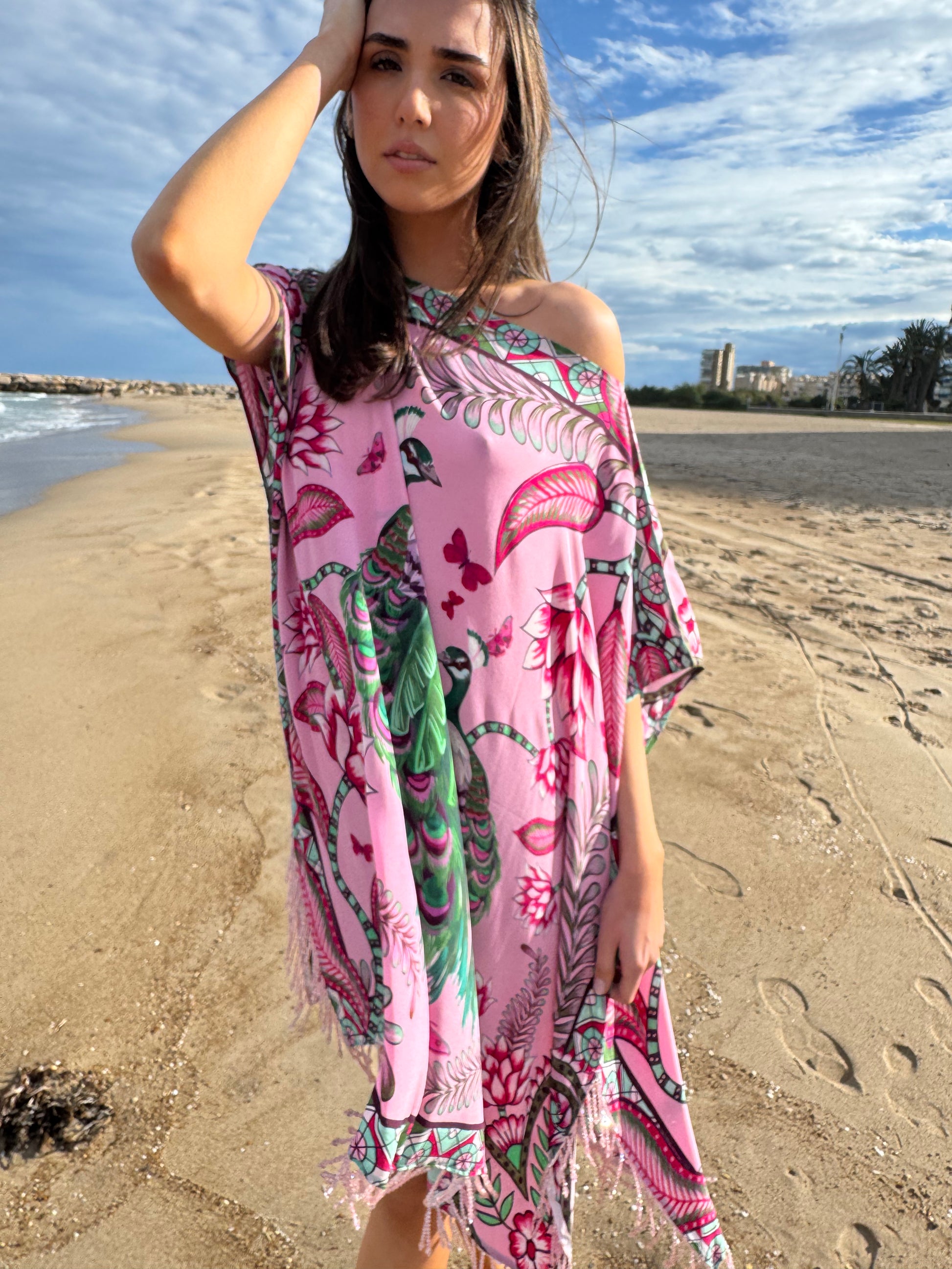 AZURE SHORT DRESS - ROSE