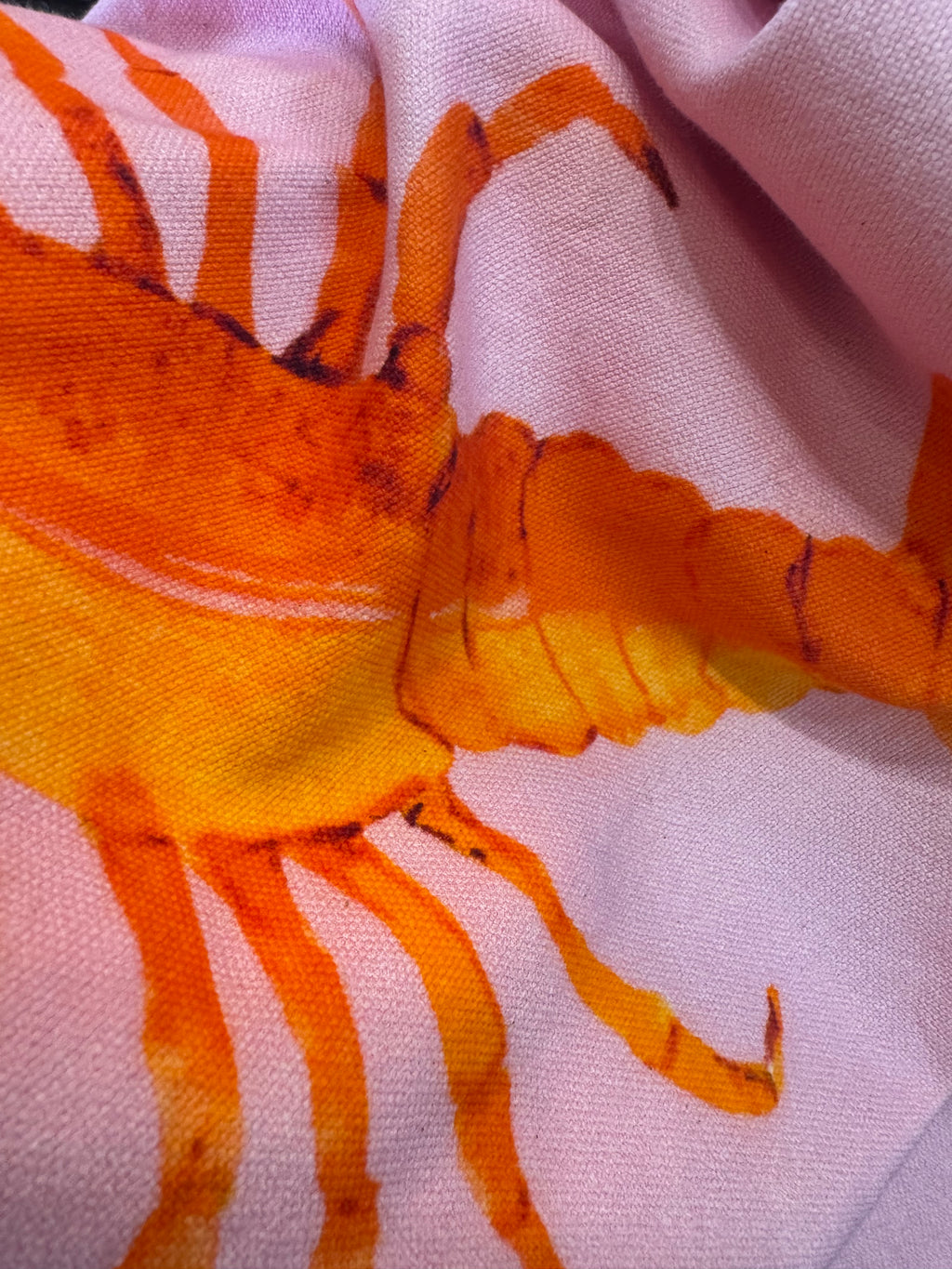 CRAB & LOBSTER BEACH TOWEL - ROSE