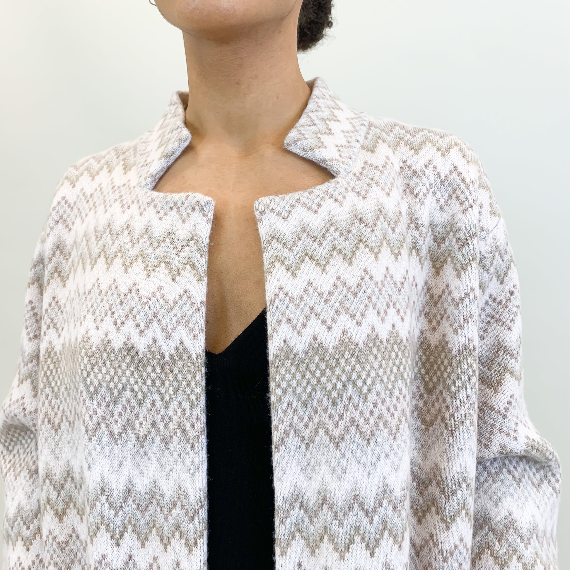 MAISON CARDIGAN - PINK/GREY