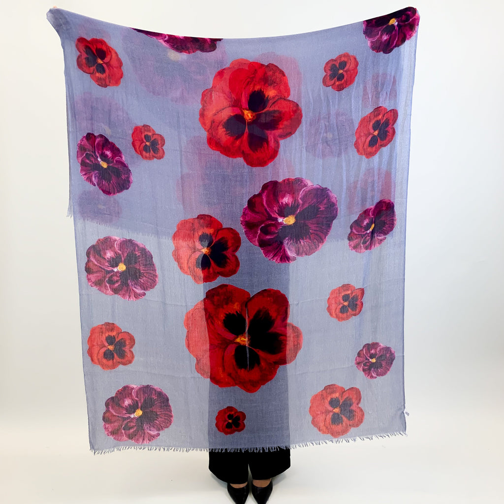 PANSY CASHMERE SCARF