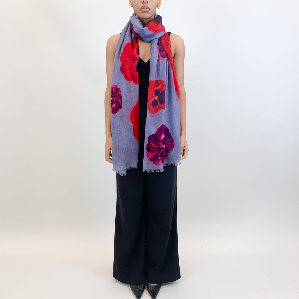 PANSY CASHMERE SCARF