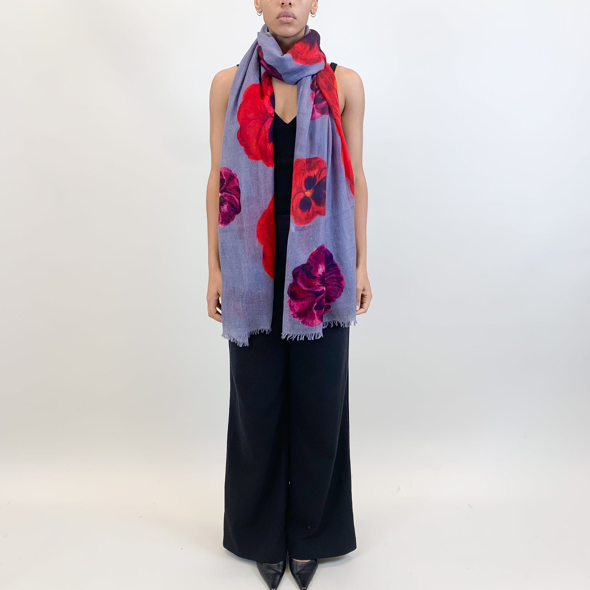 PANSY CASHMERE SCARF