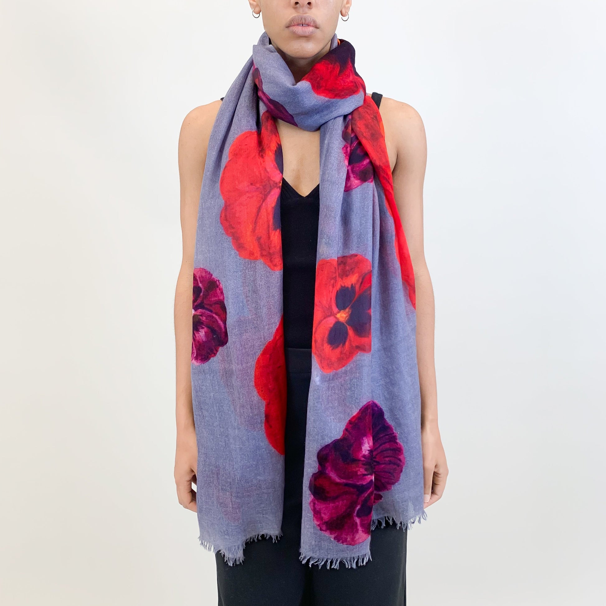 PANSY CASHMERE SCARF