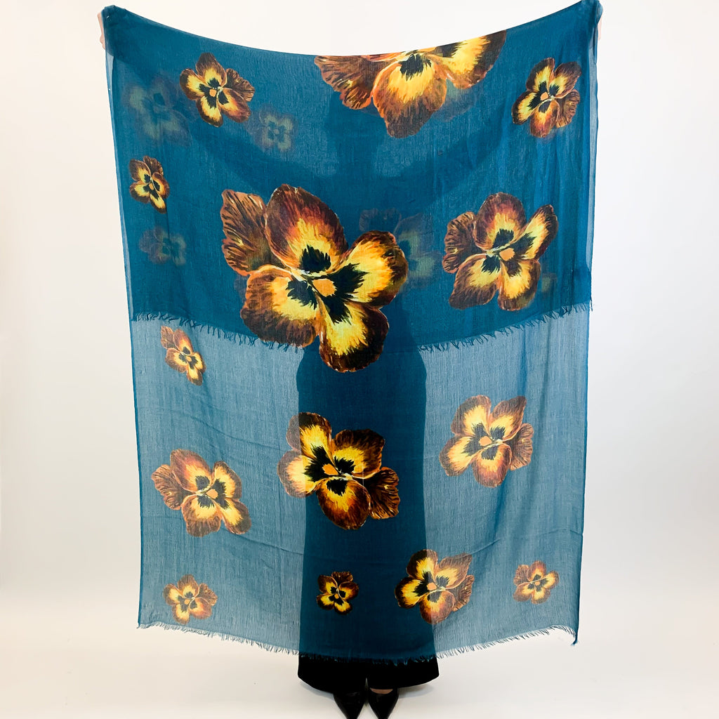 PANSY CASHMERE SCARF