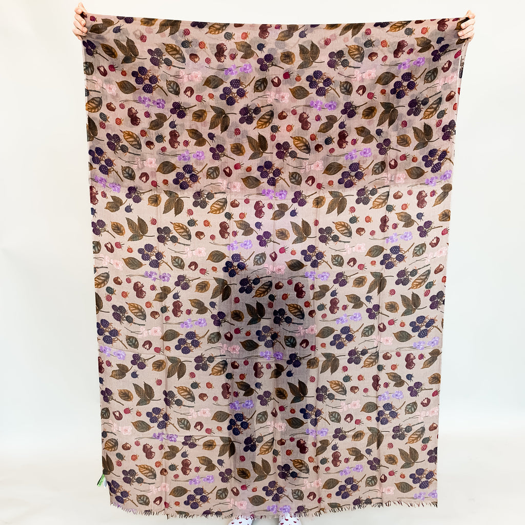 BERRY CASHMERE SCARF