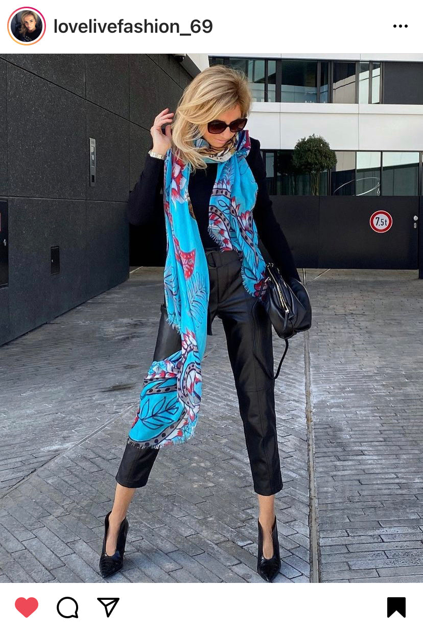 TIGER & JUNGLE CASHMERE SCARF LARGE