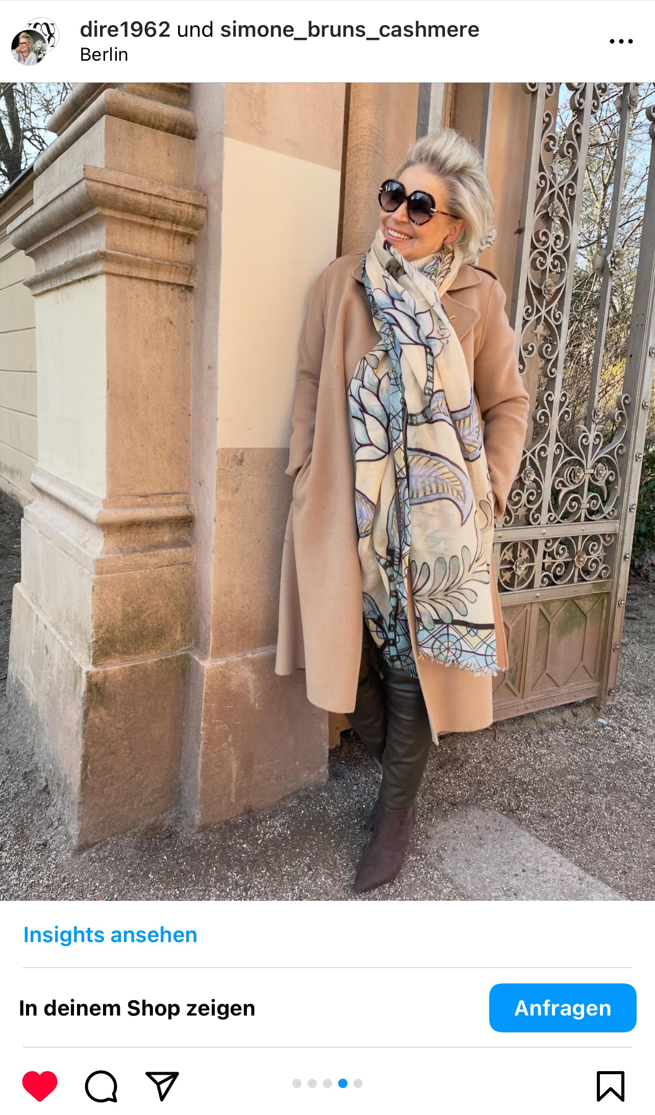 TIGER & JUNGLE CASHMERE SCARF LARGE