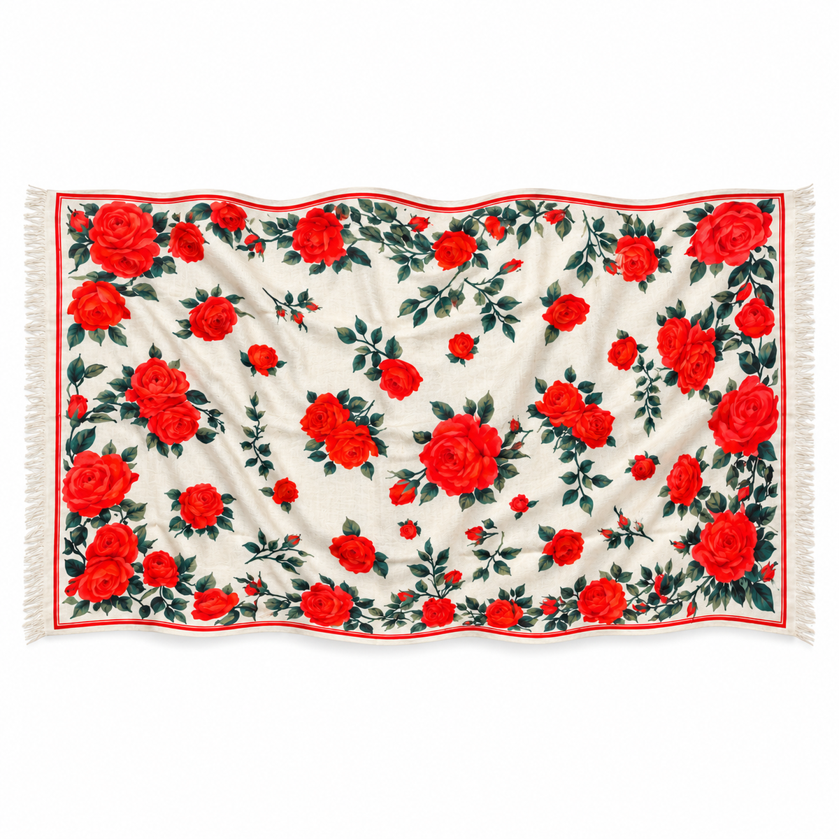 ROSALIA CASHMERE SCARF - OFF WHITE
