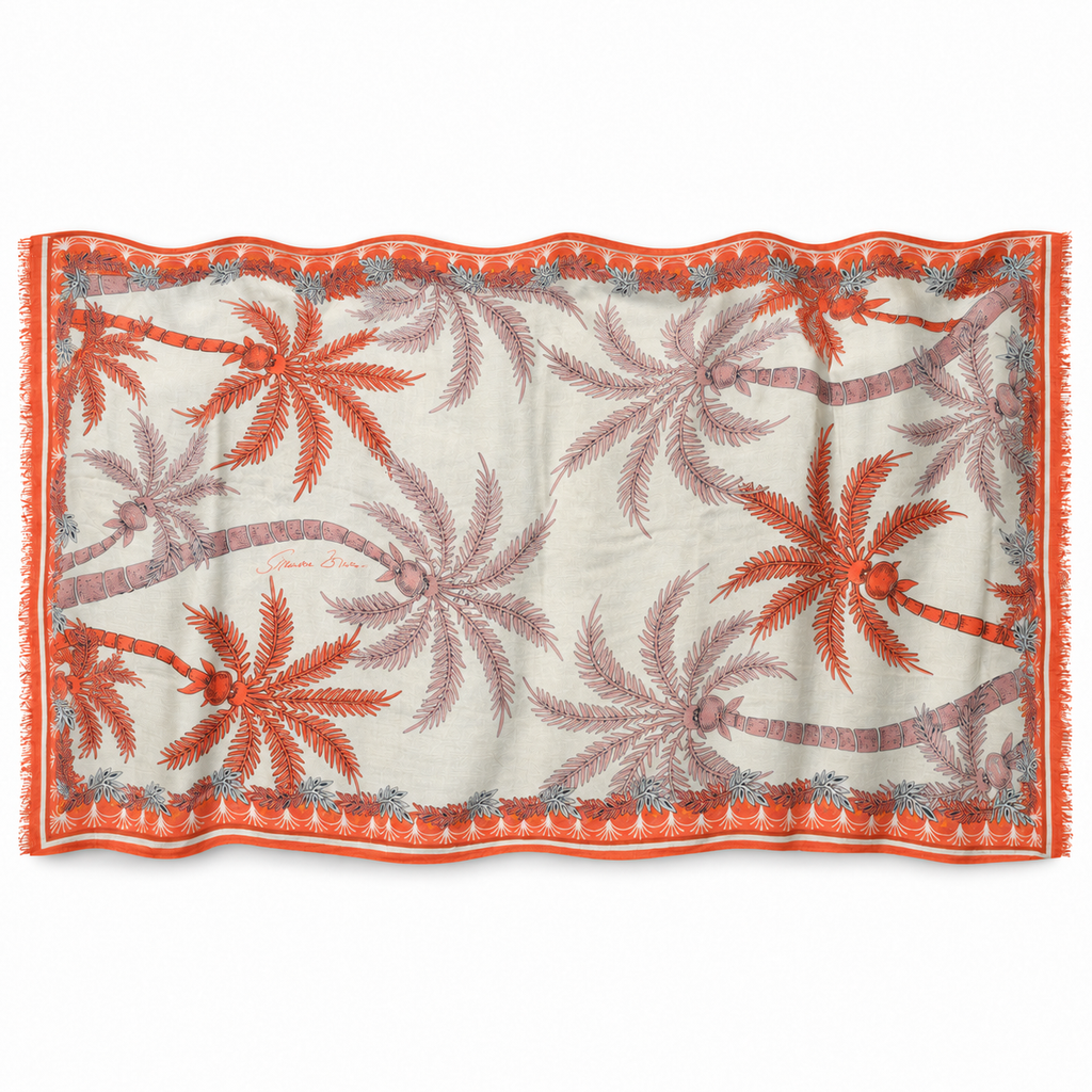 CALDERA CASHMERE SCARF - OFF WHITE