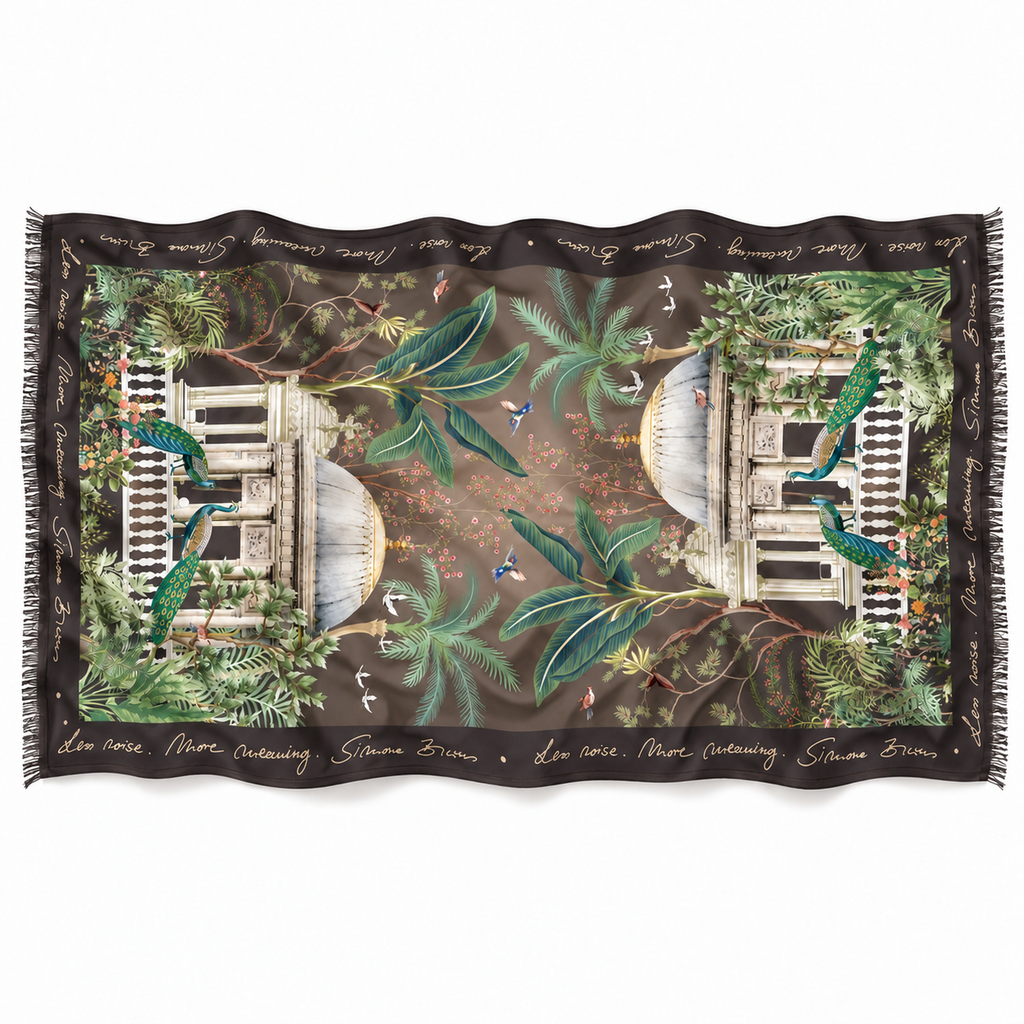 PEATEMPIO CASHMERE SCARF - COMPOST