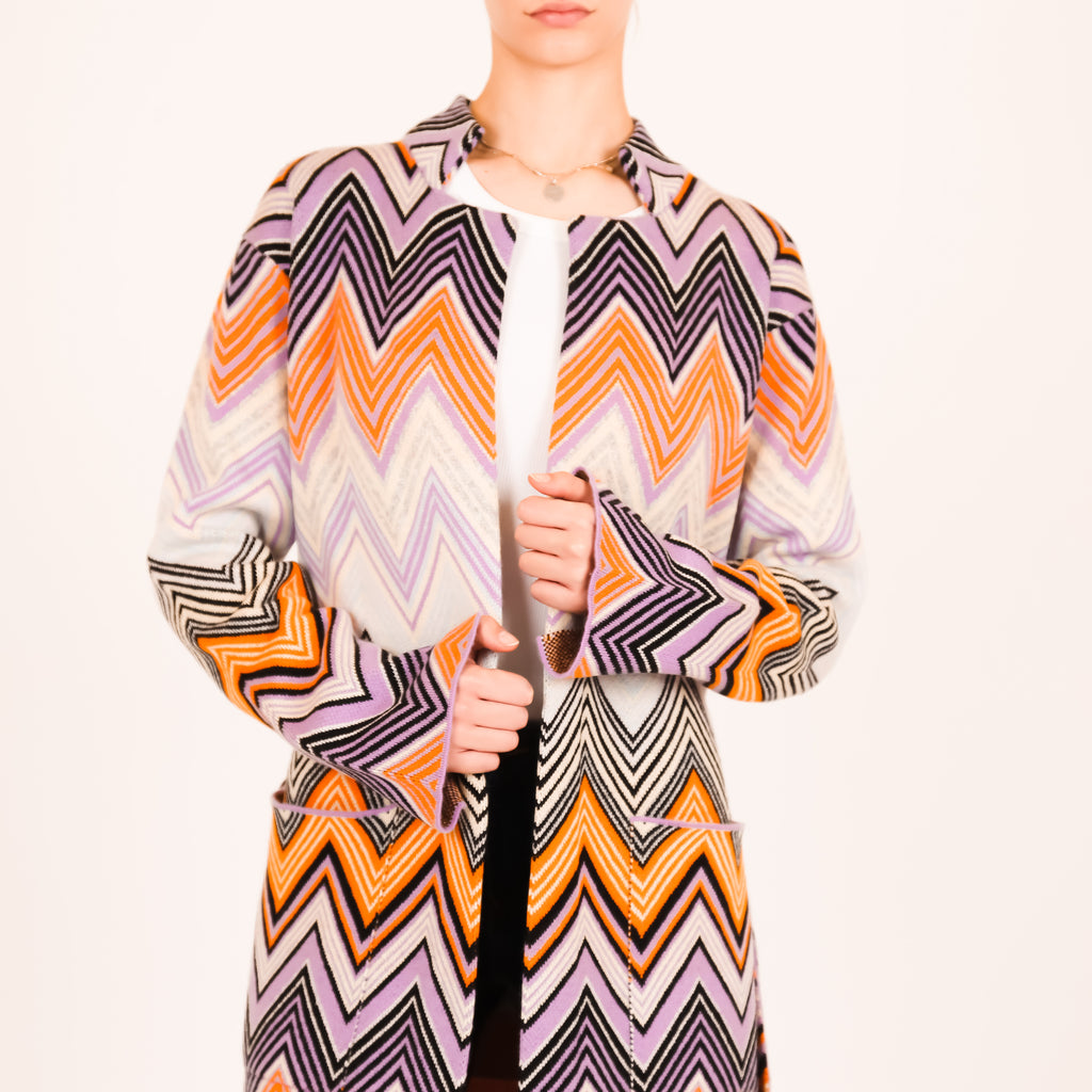 MAISON CARDIGAN - PINK/GREY