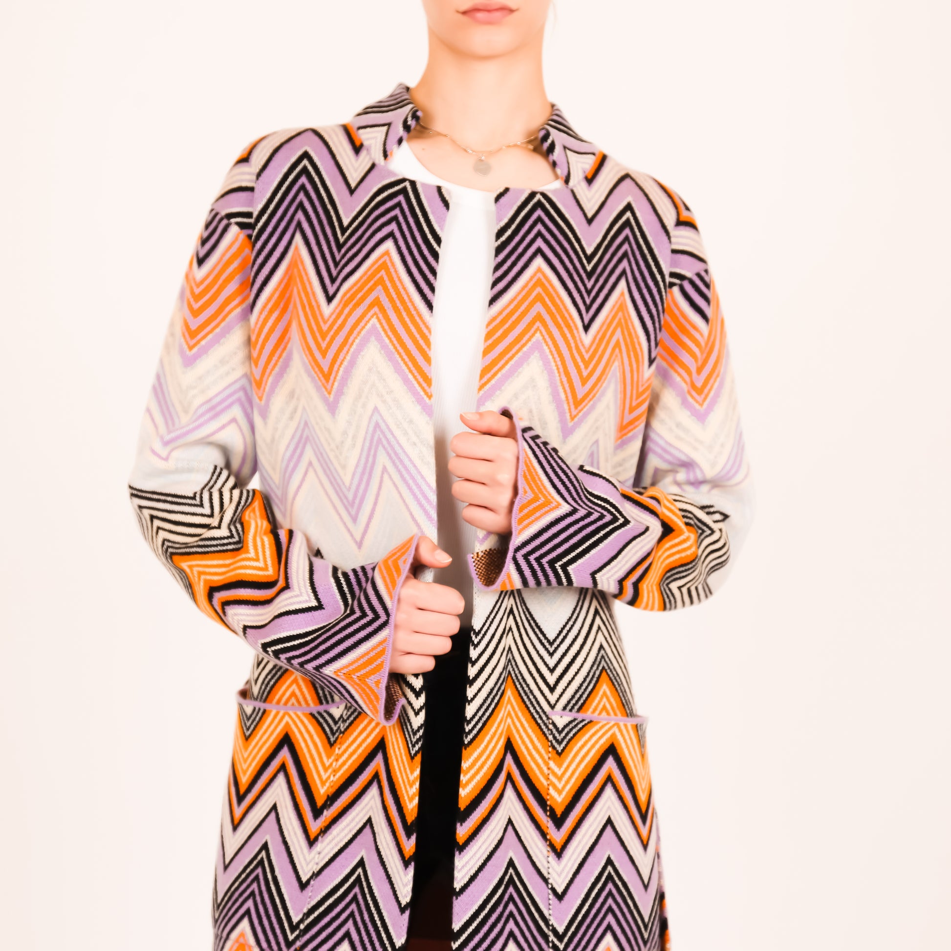 MAISON CARDIGAN - PINK/GREY