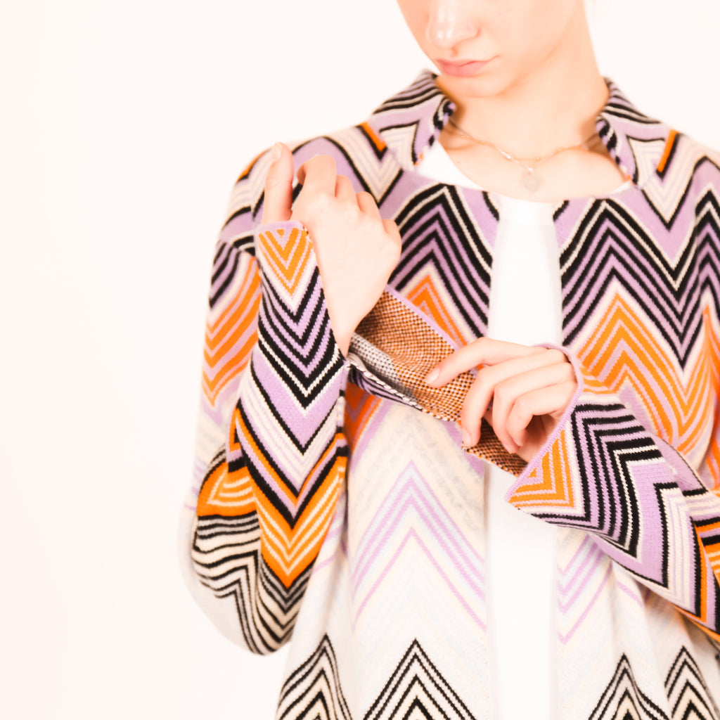 MAISON CARDIGAN - PINK/GREY