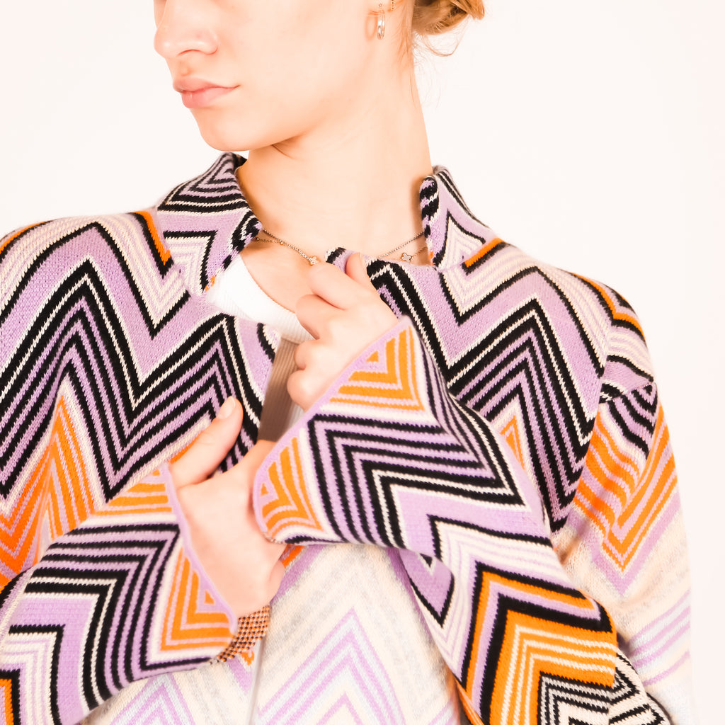 MAISON CARDIGAN - PINK/GREY