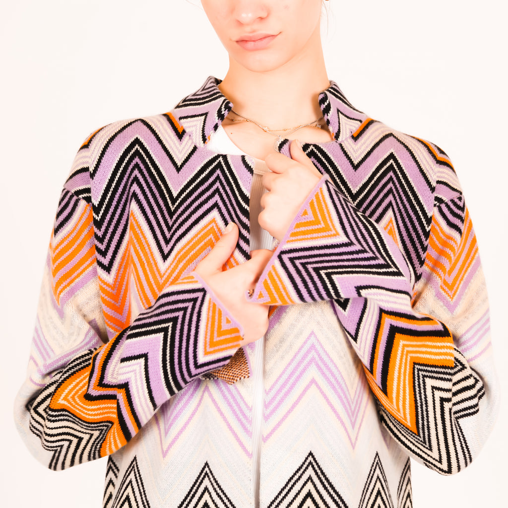 MAISON CARDIGAN - PINK/GREY