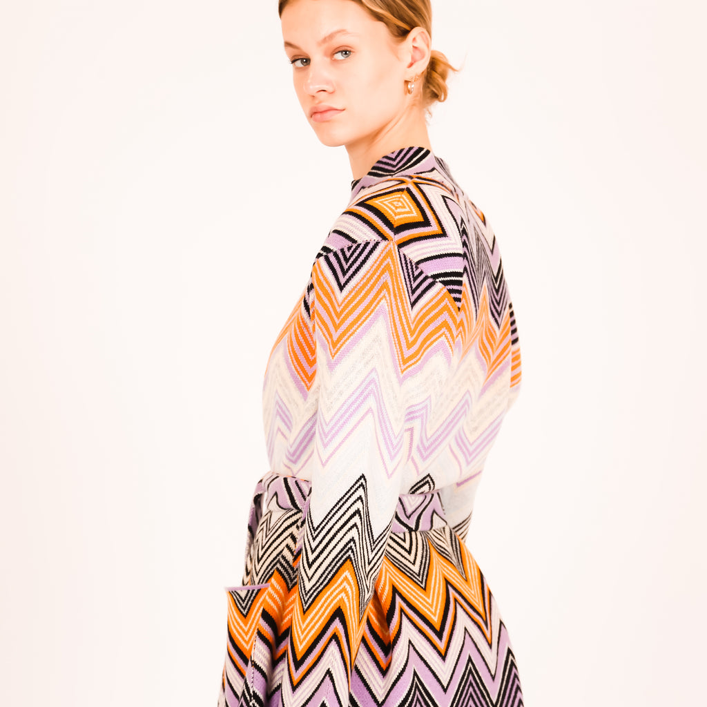 MAISON CARDIGAN - PINK/GREY