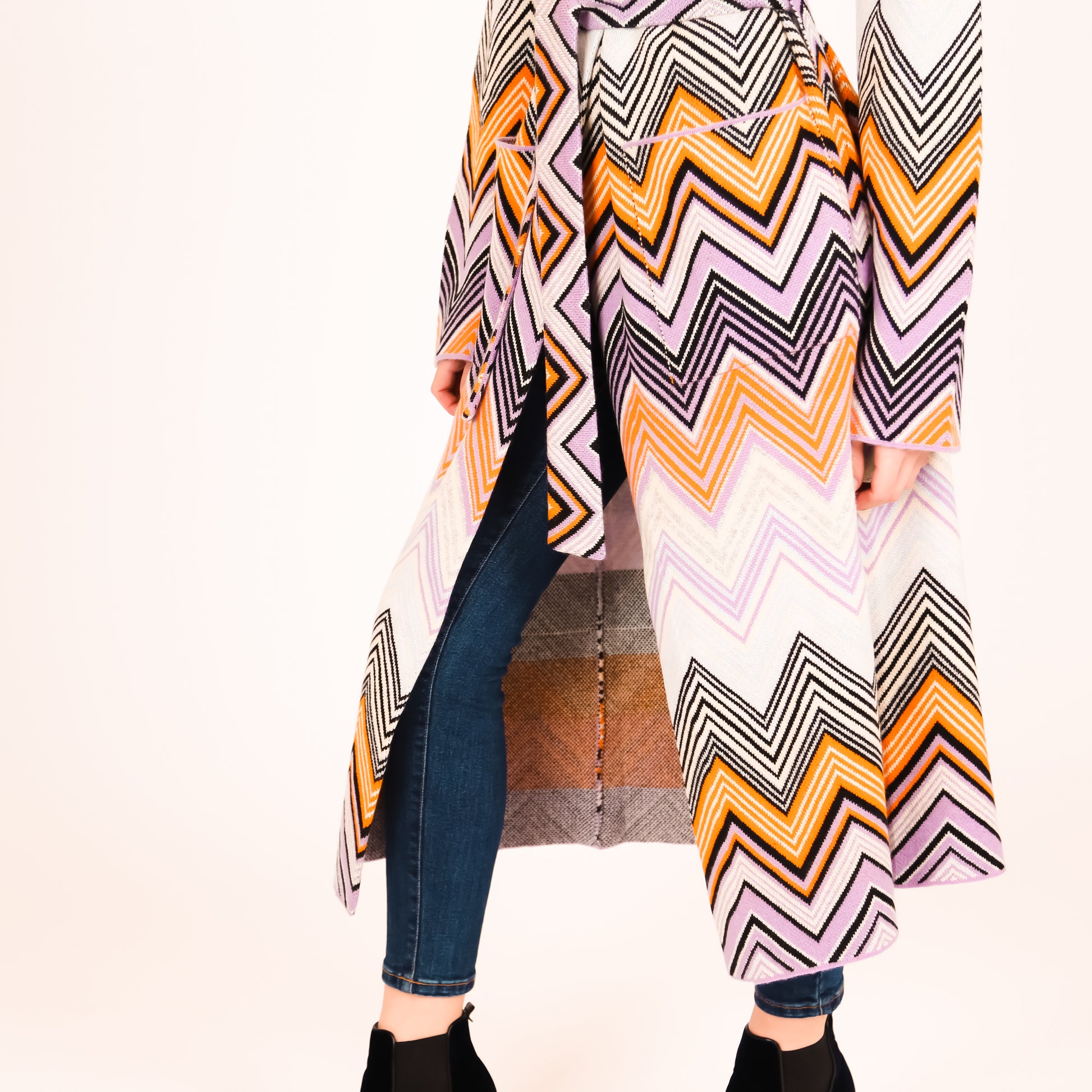 MAISON CARDIGAN - PINK/GREY
