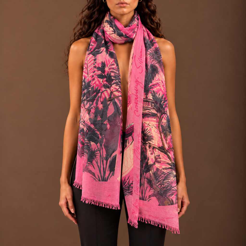 PEATEMPIO CASHMERE SCARF - POWDER