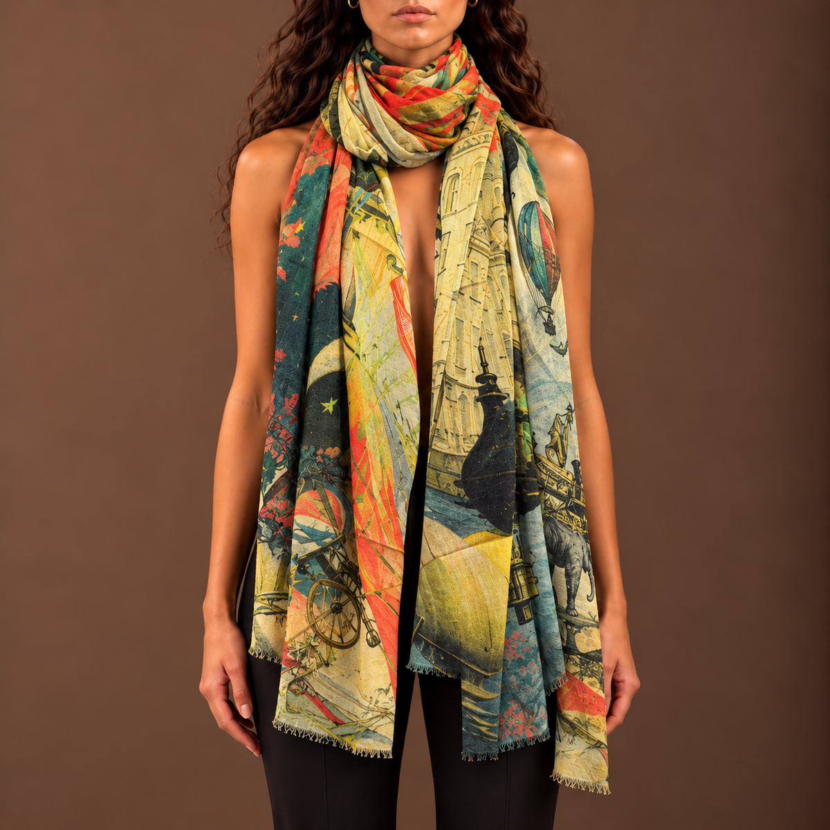 FABLE CASHMERE SCARF - GREEN