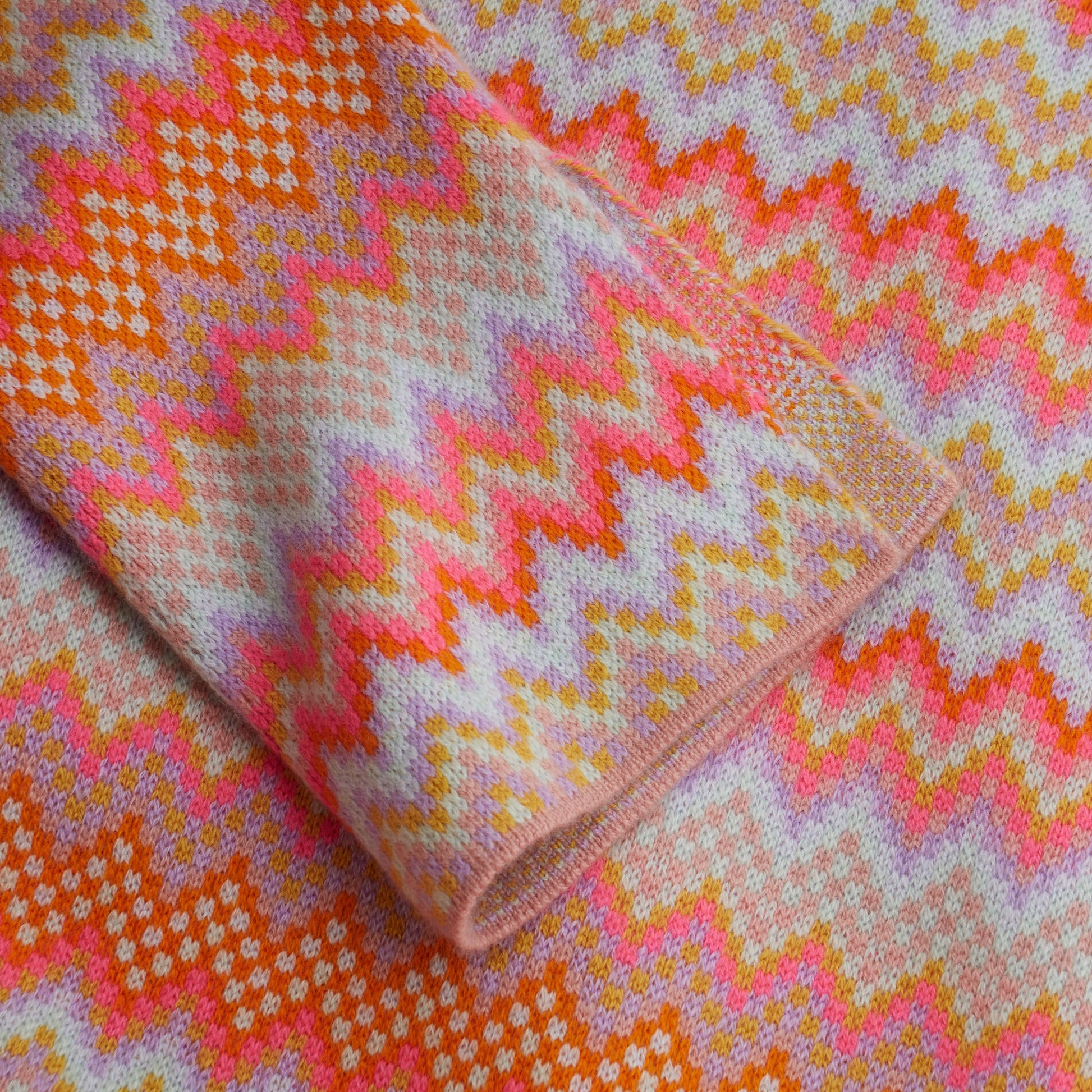 MAISON CARDIGAN - PINK/GREY
