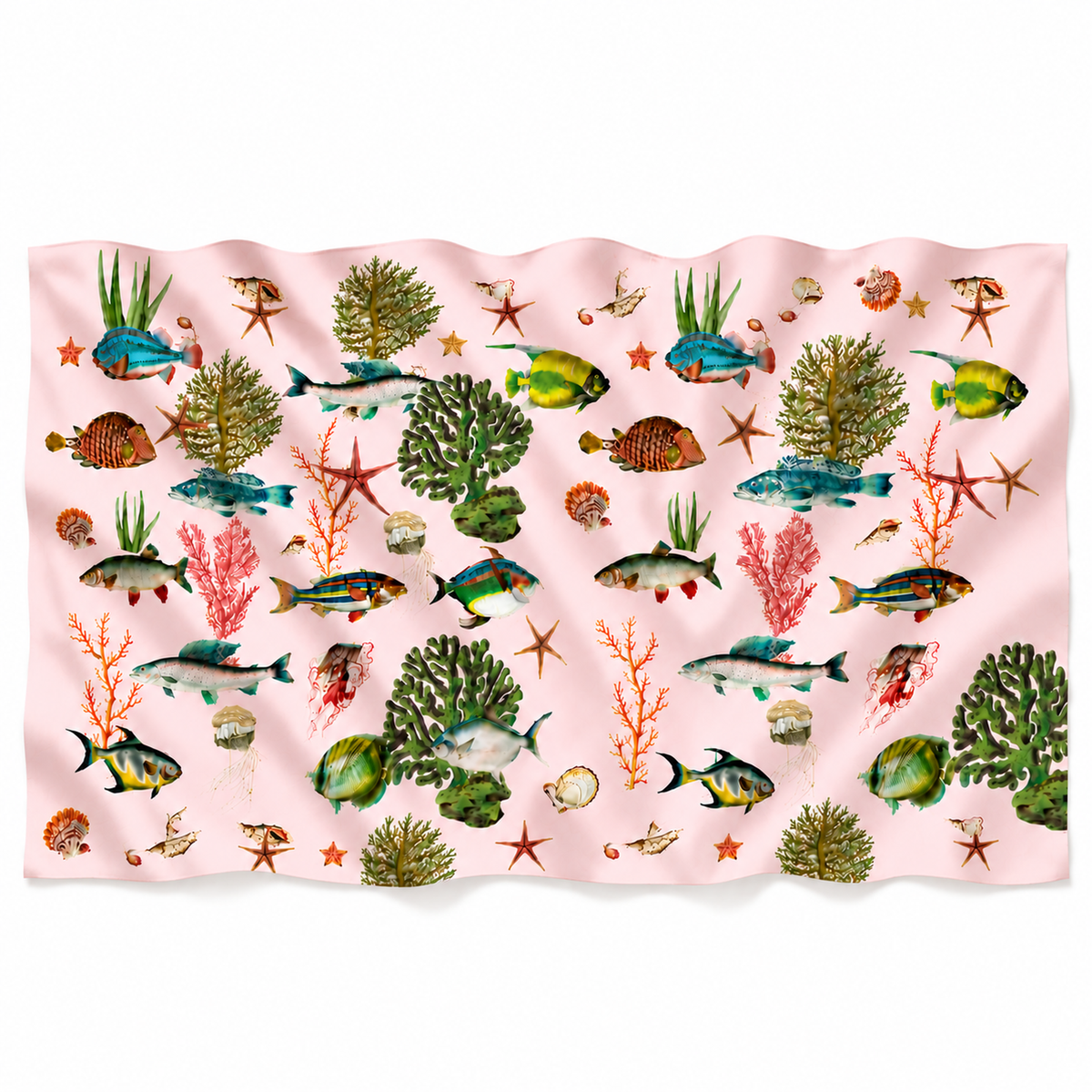 SHOAL CASHMERE SCARF - LIGHT ROSE
