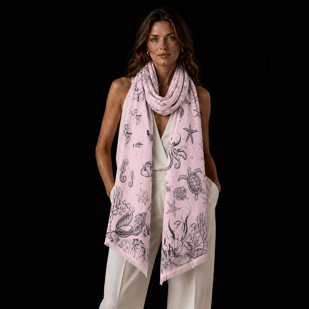 REEF FELTED CASHMERE SCARF - PIXIE