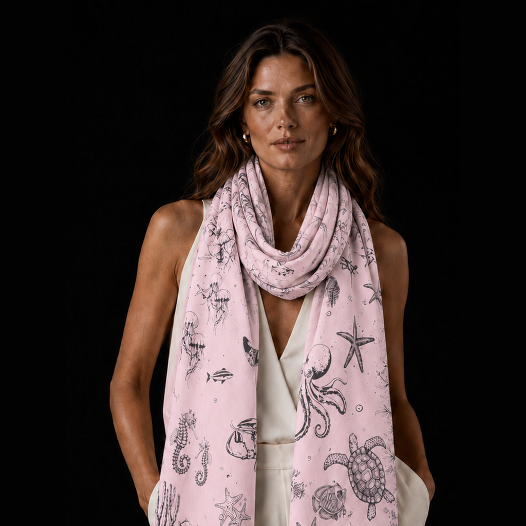 REEF FELTED CASHMERE SCARF - PIXIE