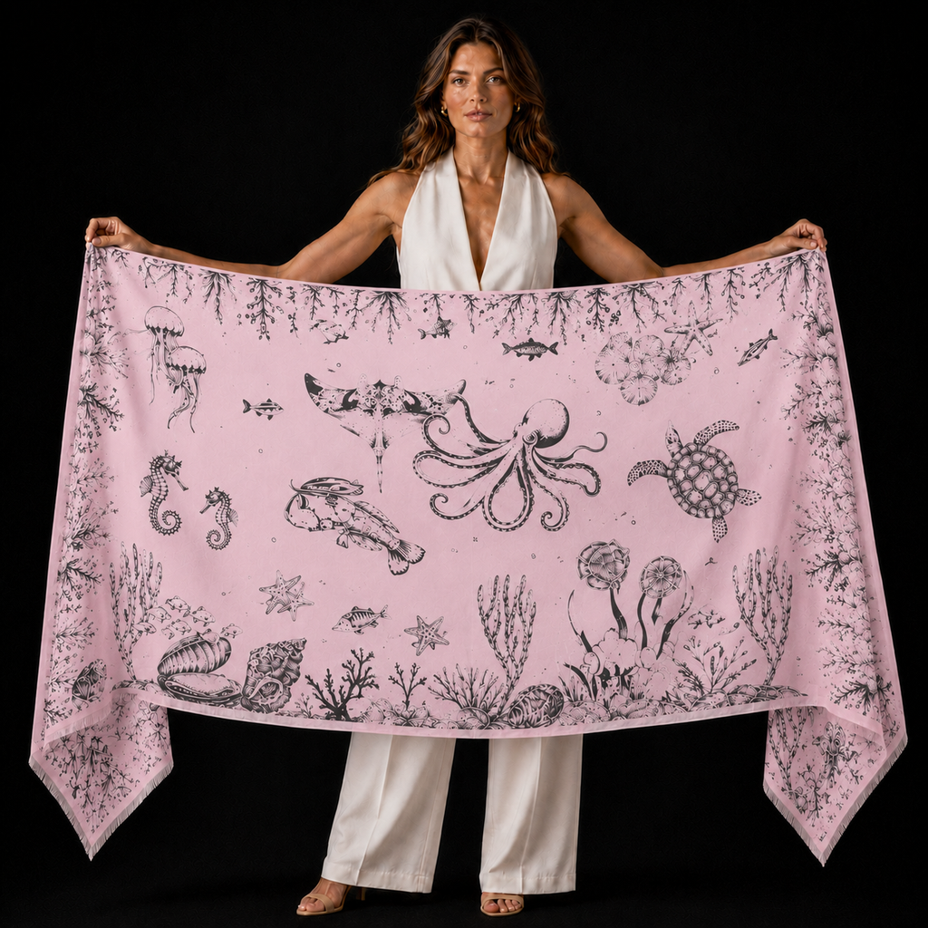 REEF FELTED CASHMERE SCARF - PIXIE