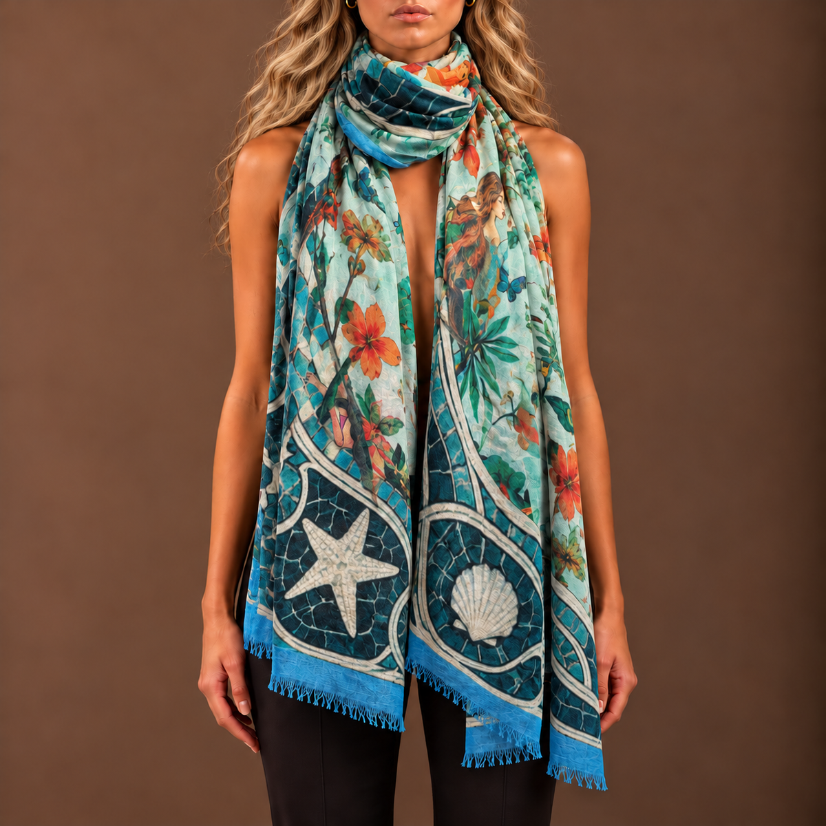 Seren Cashmere Scarf - Moon