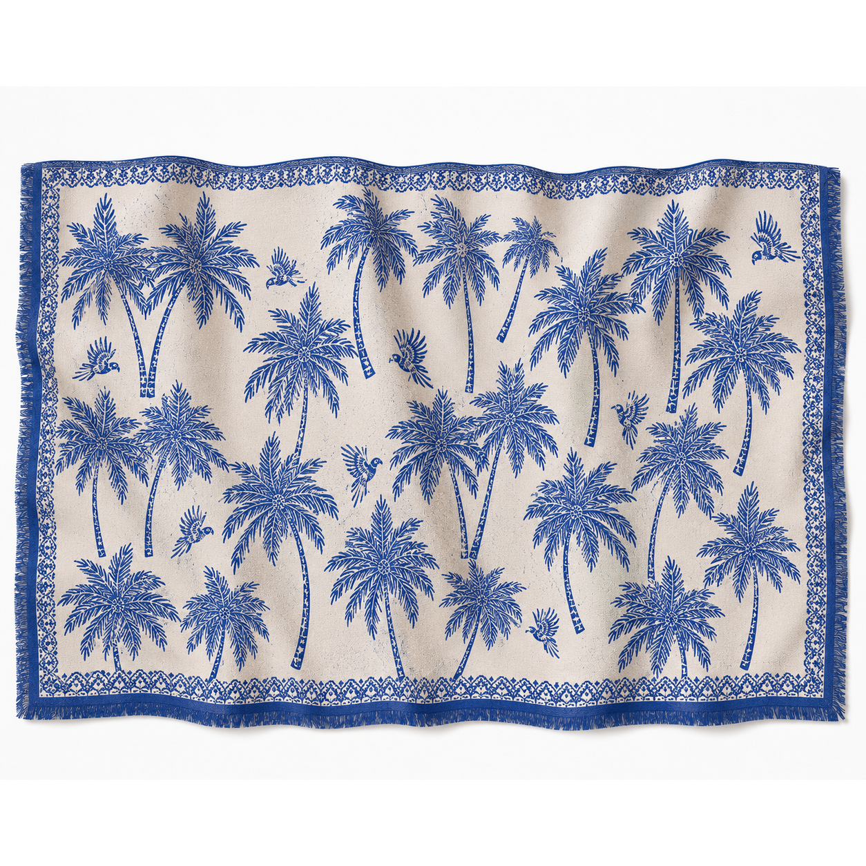 BLUETIDE CASHMERE SCARF - GHOST
