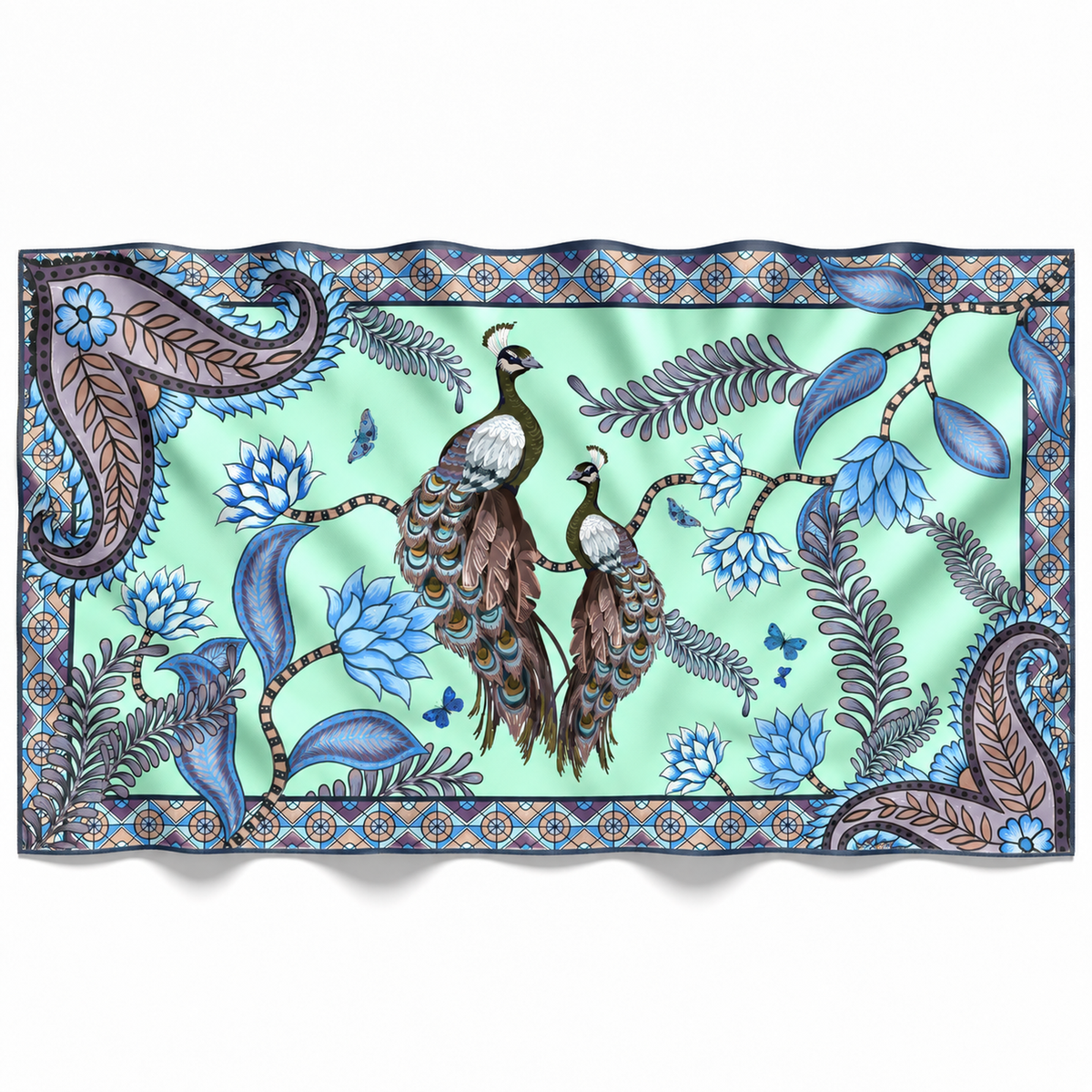 AZURE CASHMERE SCARF - MINT