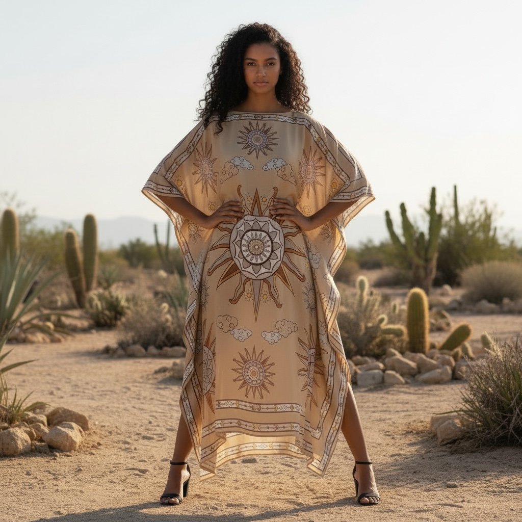 SOL SILK TUNIC - TAUPE