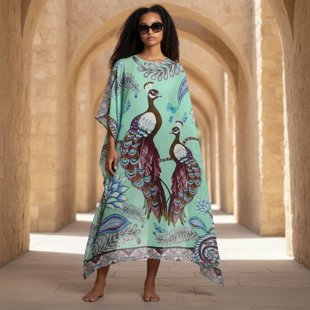 AZURE SILK TUNIC - MINT