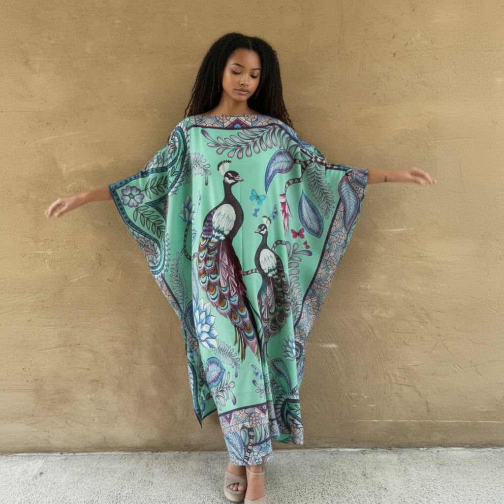 AZURE SILK TUNIC - MINT