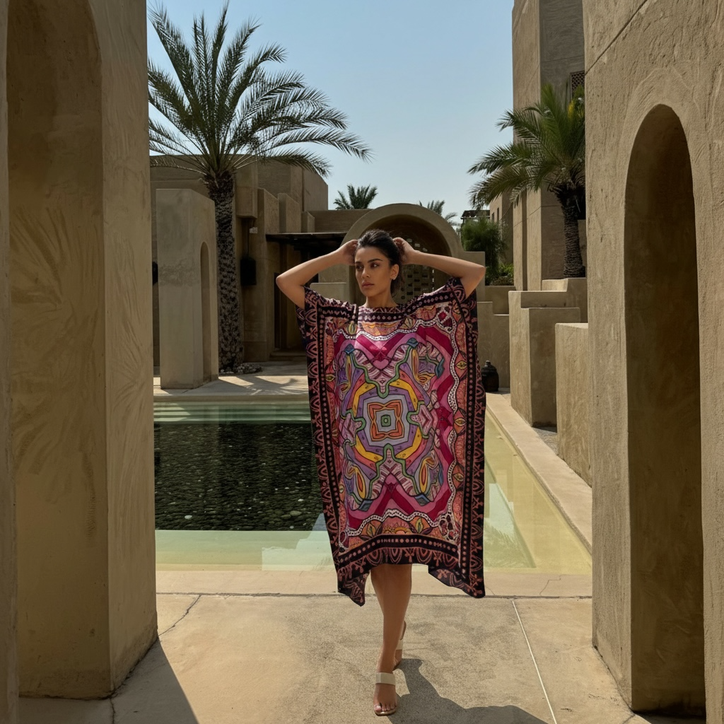 LUSH SILK TUNIC - PINK