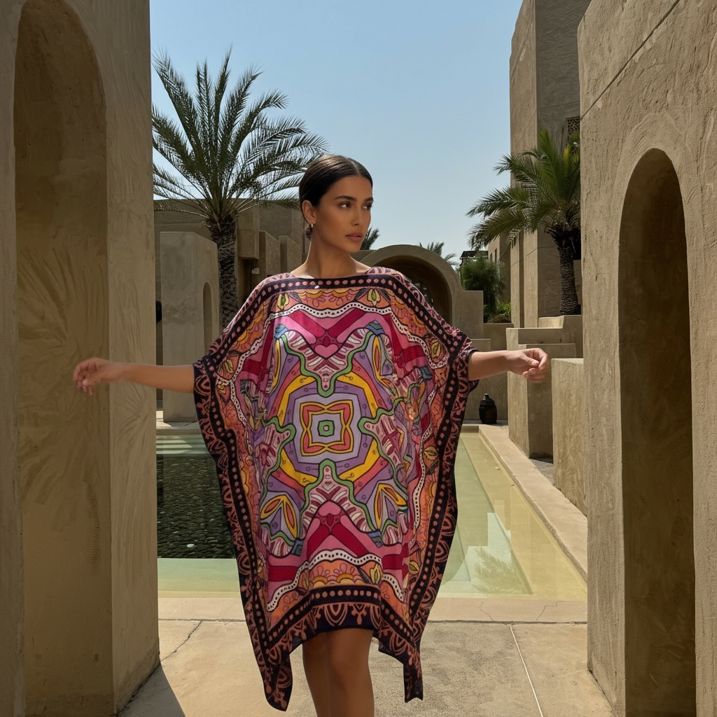 LUSH SILK TUNIC - PINK