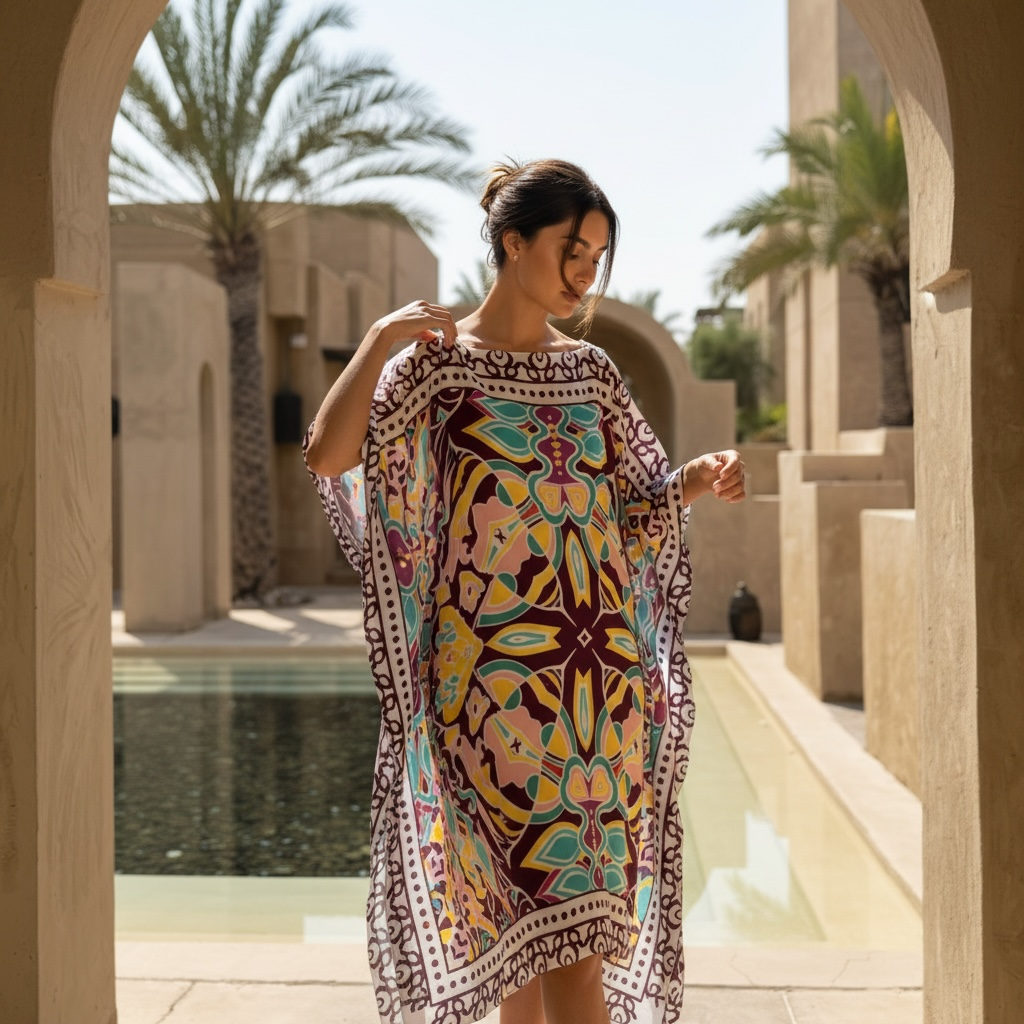 LUSH SILK TUNIC - DARK PURPLE