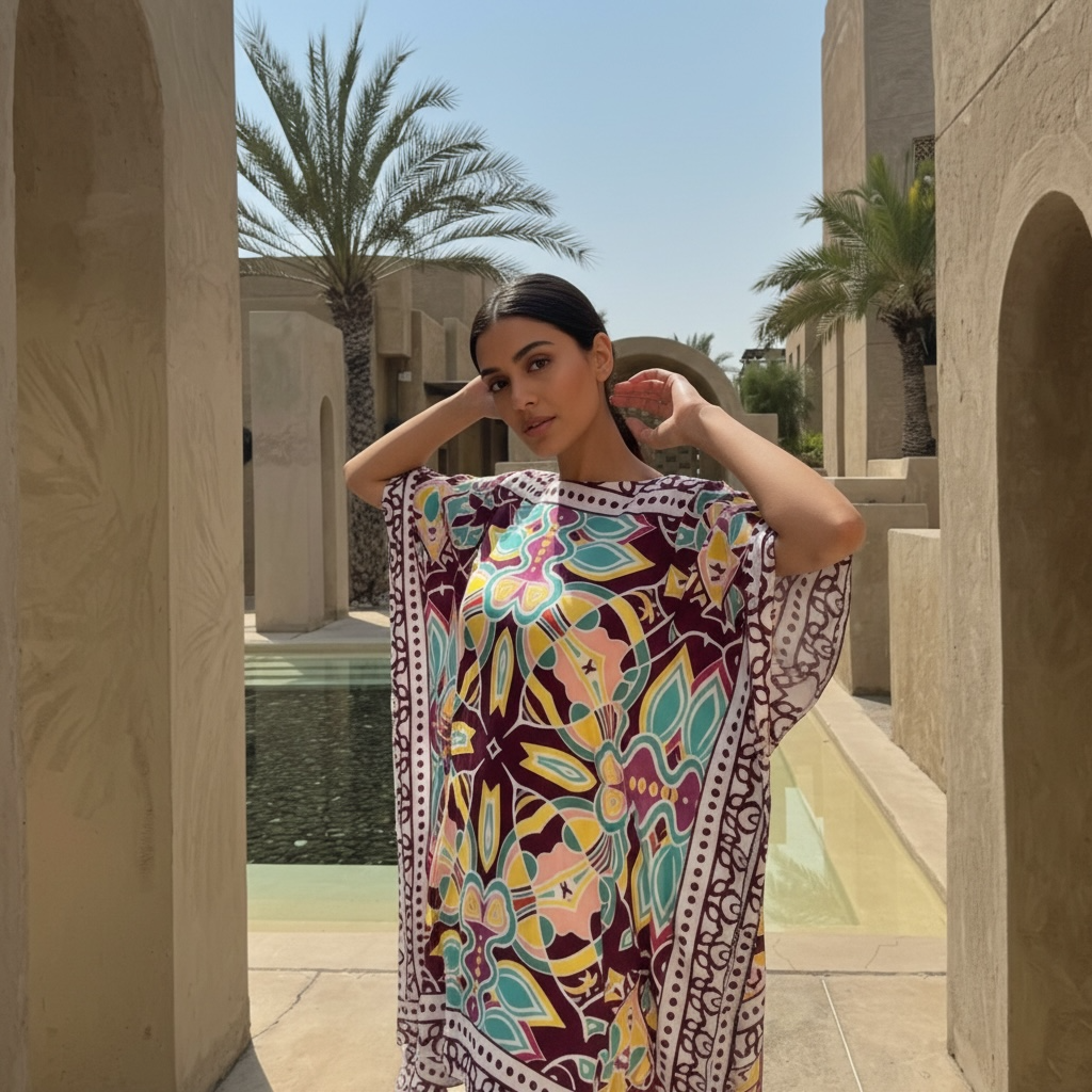 LUSH SILK TUNIC - DARK PURPLE