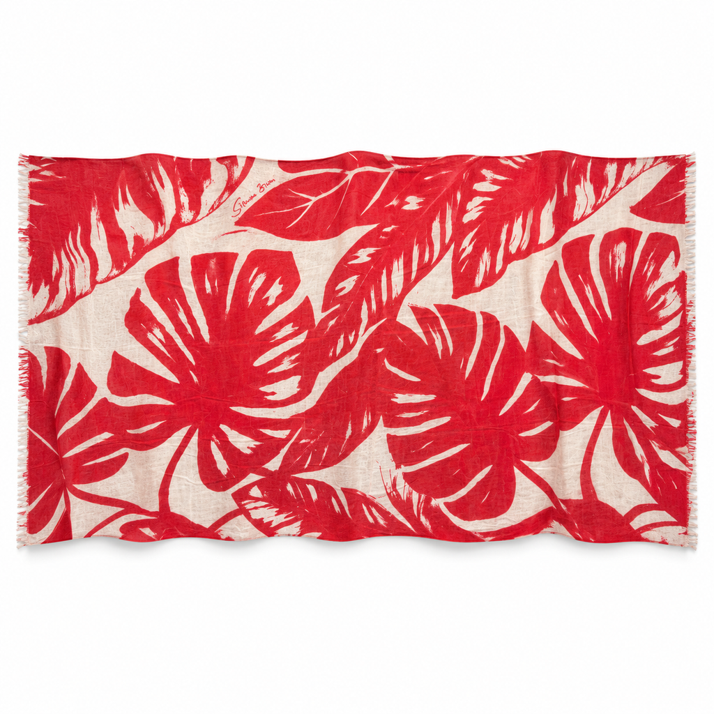 MOSS CASHMERE SCARF - POWDER