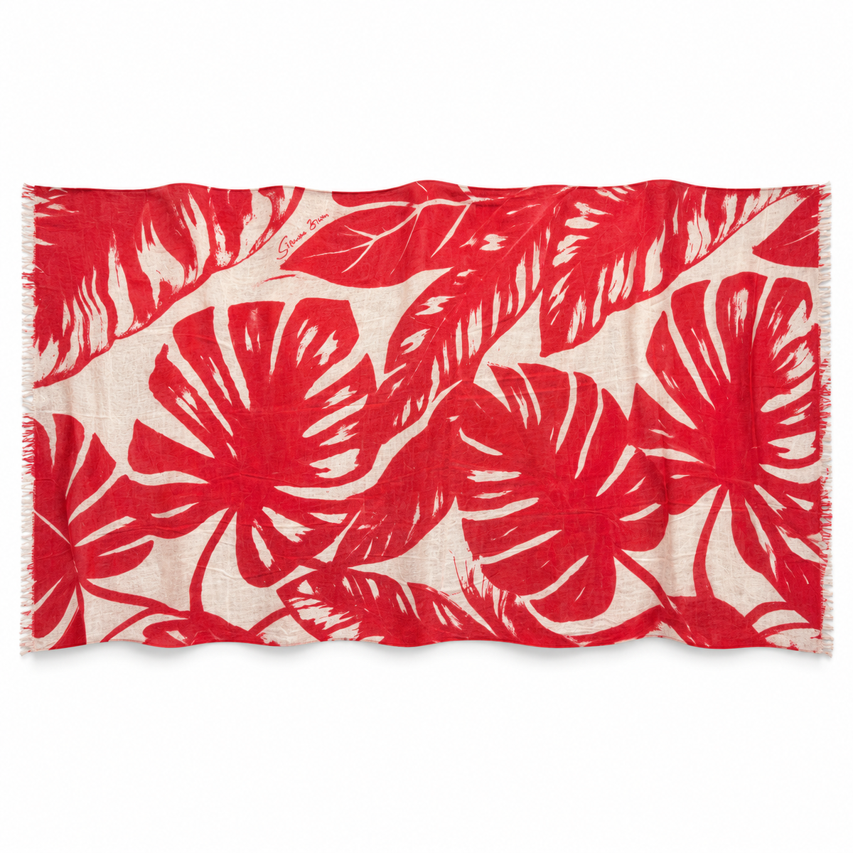 MOSS CASHMERE SCARF - POWDER