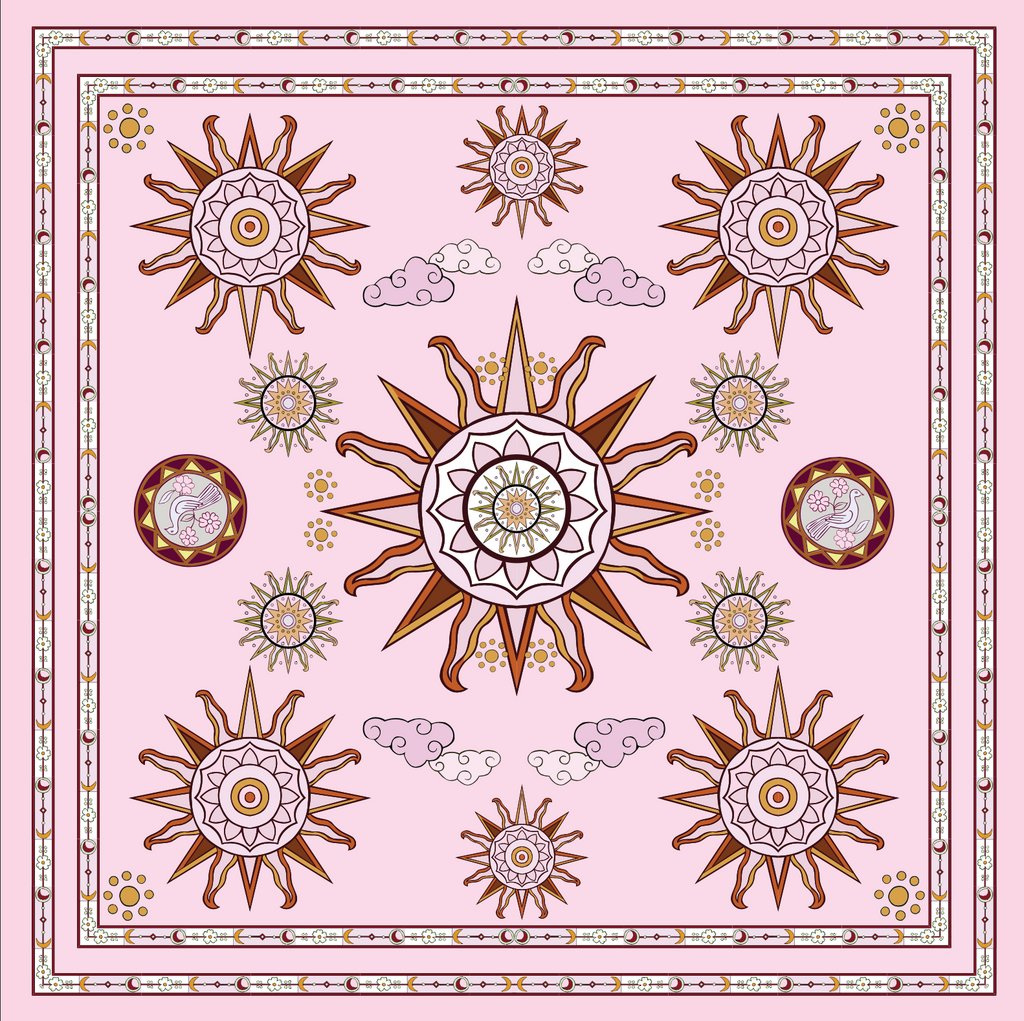 SOL SILK TUNIC - LIGHT ROSE