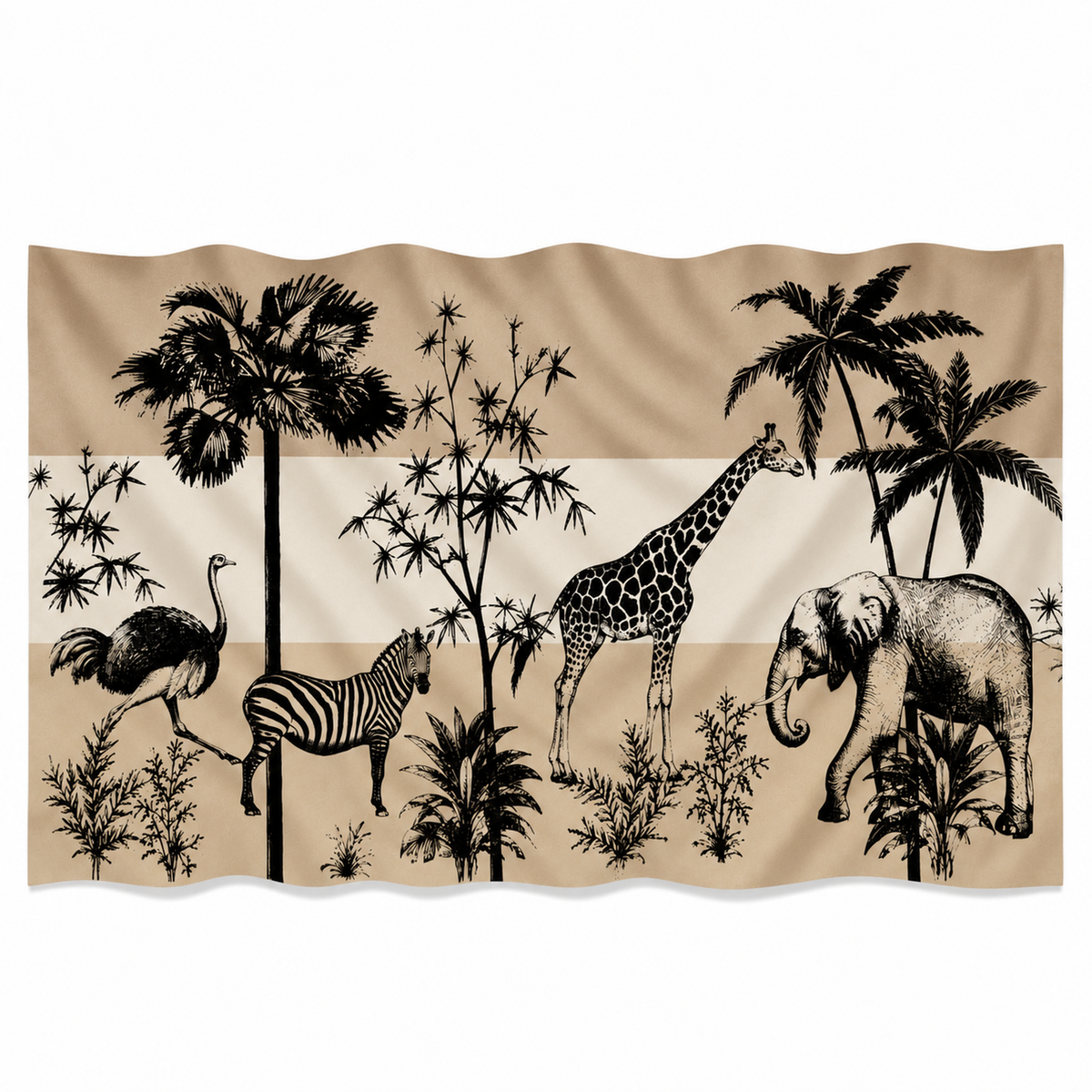 SAFARI FELTED CASHMERE SCARF - SOFT TONES