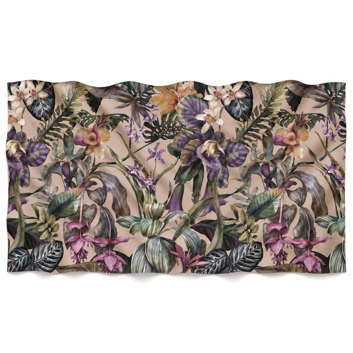 ORCHEDIA CASHMERE SCARF - TAUPE