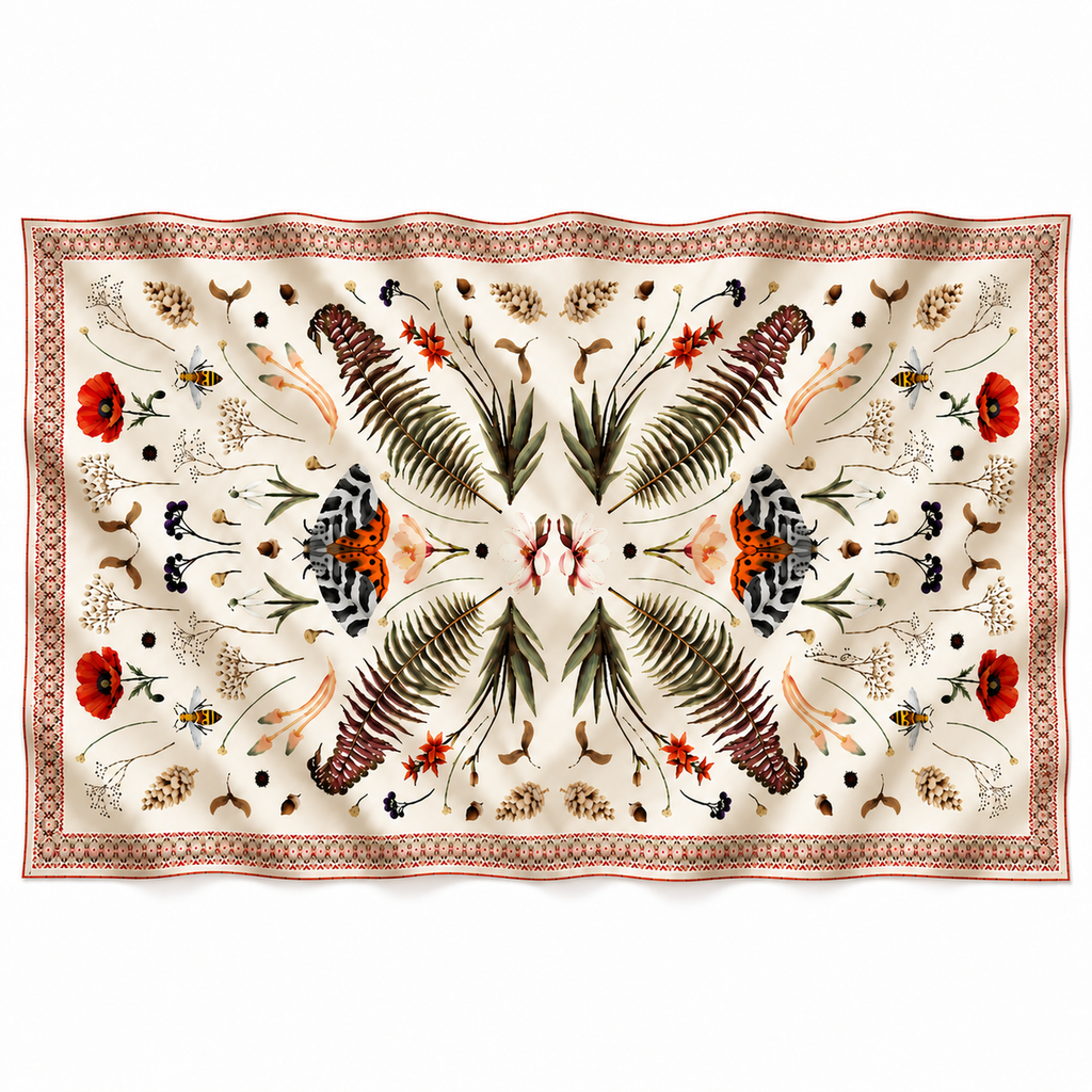 SPRING CASHMERE SCARF - OFF WHITE