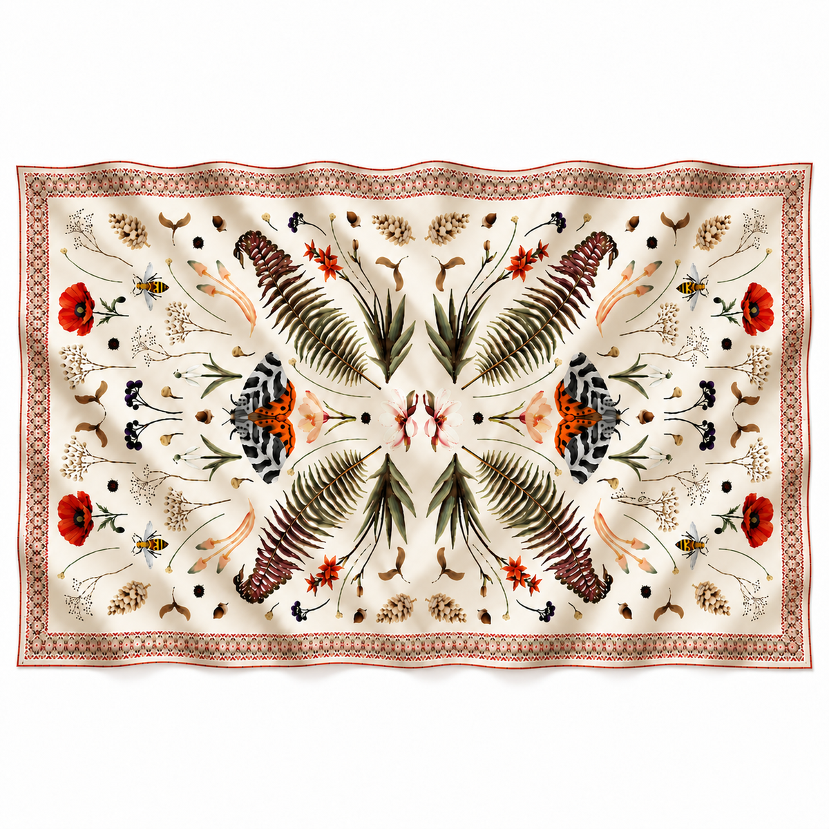 SPRING CASHMERE SCARF - OFF WHITE