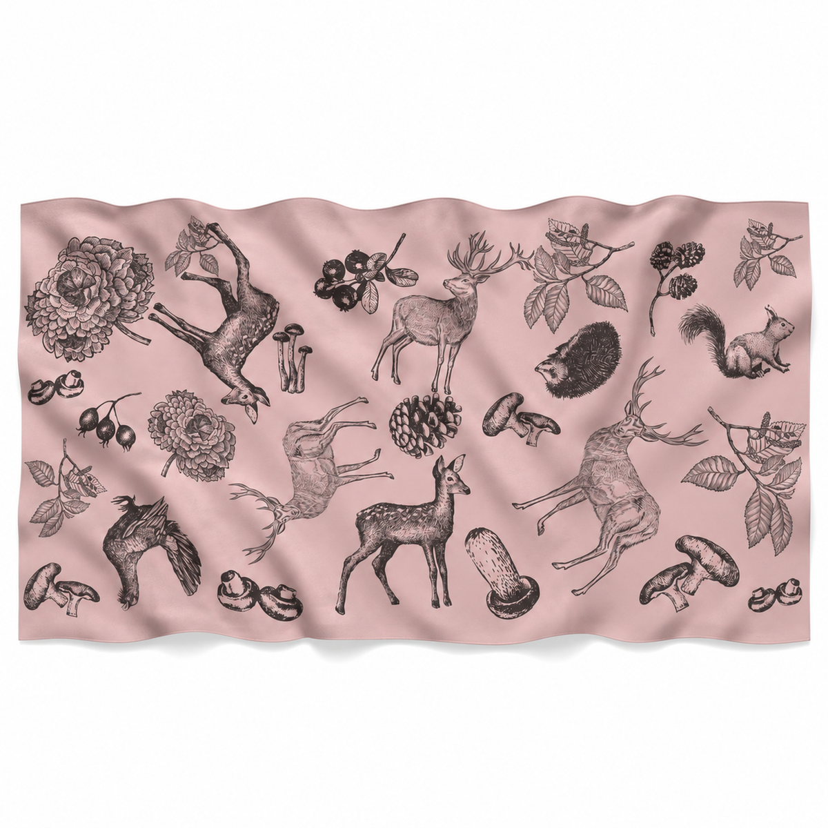 KASTHORI FELTED CASHMERE SCARF - CRUSH