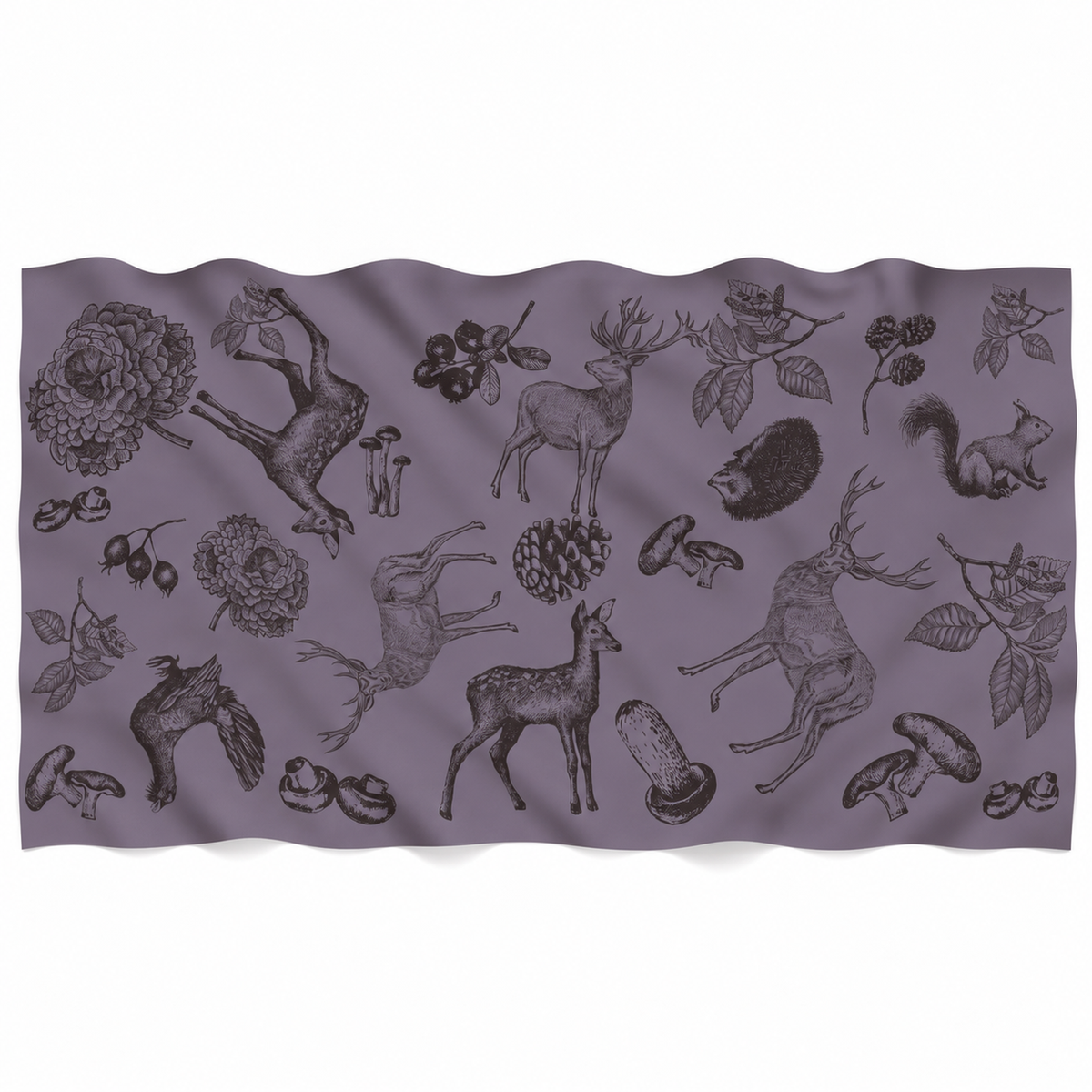 KASTHORI FELTED CASHMERE SCARF - DAMASK