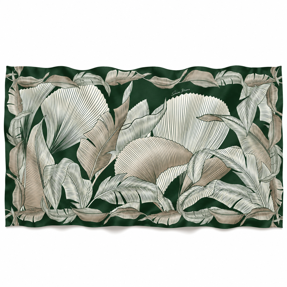 SOFTTROPICS CASHMERE SCARF - FOREST